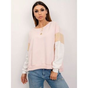 Light pink women´s cotton sweatshirt RUE PARIS vyobraziť