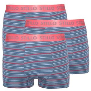3PACK men's boxers Stillo gray with red stripes (STP-0101010) vyobraziť