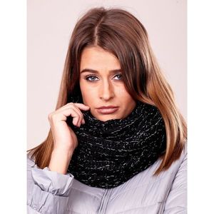 Black metallic thread scarf vyobraziť