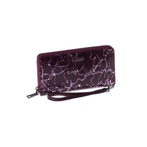 Purple leather wallet with a handle vyobraziť