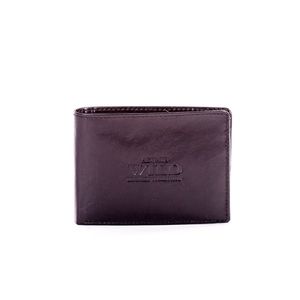 Black wallet for a man with an embossed inscription vyobraziť