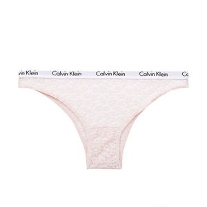 CALVIN KLEIN - carousel ružové čipkované brazilky-XL vyobraziť