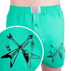 Men's shorts Infantia green with print PTKG25 vyobraziť