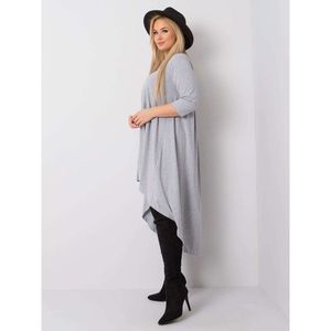 Gray, melange asymmetrical dress vyobraziť