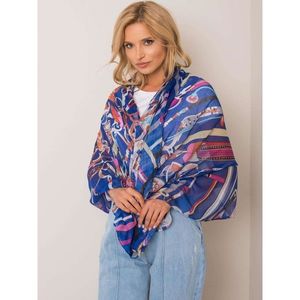 Cobalt patterned shawl vyobraziť