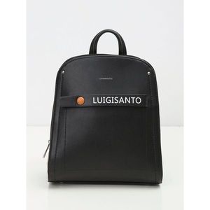 Elegant black eco-leather backpack vyobraziť