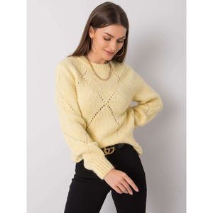 RUE PARIS Light yellow women´s sweater vyobraziť