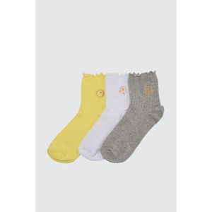 Trendyol Multicolored 3 Pack Knitted Socks vyobraziť