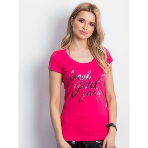 Dark pink Local Girl Gang t-shirt vyobraziť