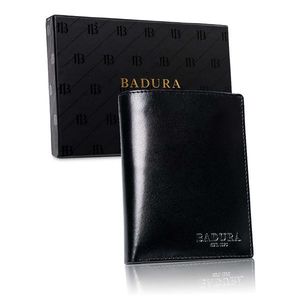 BADURA Black male vertical wallet vyobraziť