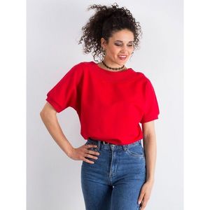 A cotton melange red blouse vyobraziť