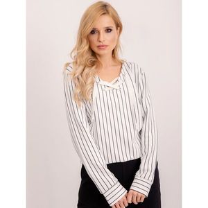 BSL striped blouse white vyobraziť
