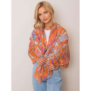 Orange patterned shawl vyobraziť
