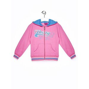 Light pink sweatshirt for a girl with a colorful print vyobraziť