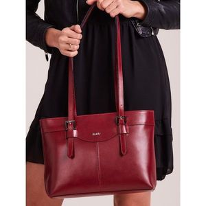 An elegant cherry leather handbag vyobraziť