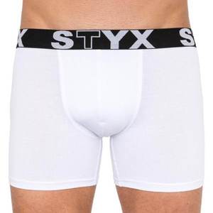 Men's boxers Styx long sport rubber white (U1061) vyobraziť