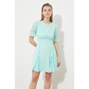 Trendyol Mint Sleeve Detailed Chiffon Dress vyobraziť