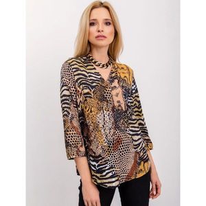 RUE PARIS blouse with colorful animal patterns vyobraziť