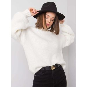 Women´s white turtleneck sweater vyobraziť