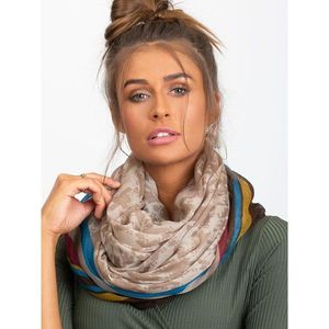 Light beige patterned scarf vyobraziť