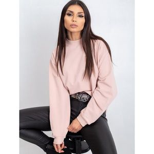 Basic dusty pink cotton sweatshirt vyobraziť