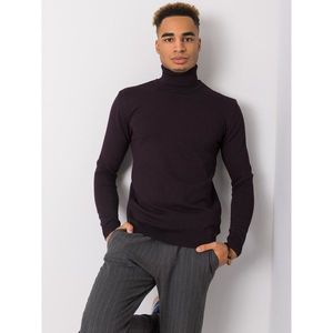 Dark purple men´s LIWALI turtleneck sweater vyobraziť