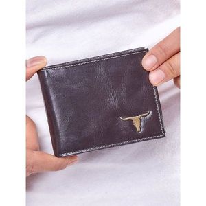 Men´s black leather wallet vyobraziť