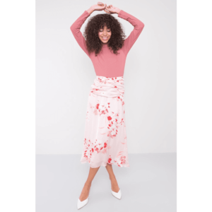 BSL Light pink patterned skirt vyobraziť