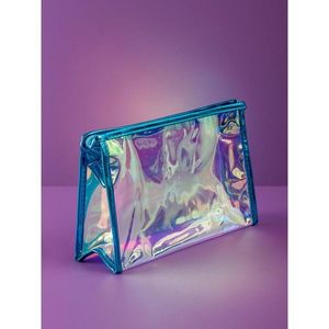Transparent blue cosmetic bag vyobraziť