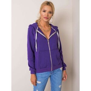 Dark purple cotton hoodie vyobraziť