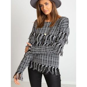 Gray sweater with fringes vyobraziť