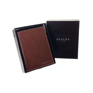 BADURA Brown rectangular men´s wallet vyobraziť