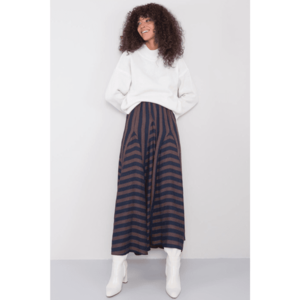 BSL Ladies´ navy blue striped skirt vyobraziť
