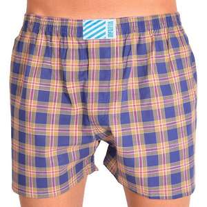 Men's shorts Infantia khaki blue cube PTKG53 vyobraziť