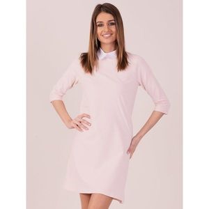 A light pink cotton dress with a contrasting collar vyobraziť