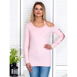 Women´s pink blouse with circles vyobraziť