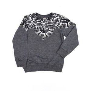 Dark gray boys´ sweatshirt with print vyobraziť