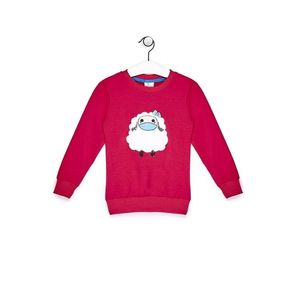 Pink sweatshirt for a girl with a sheep vyobraziť
