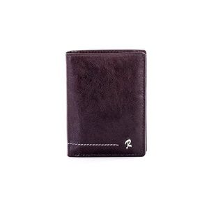 Black leather wallet with stitching vyobraziť