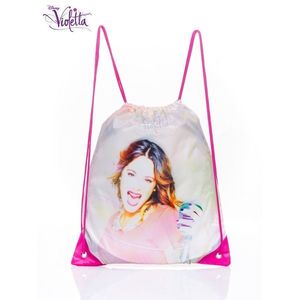 A white backpack with a Violetta bag vyobraziť