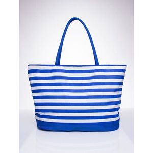Blue striped beach bag. vyobraziť