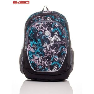 School backpack with a butterfly print vyobraziť