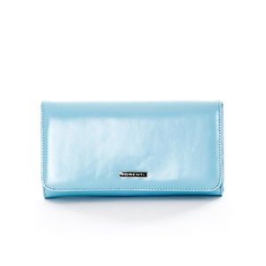 Women´s light blue leather wallet vyobraziť