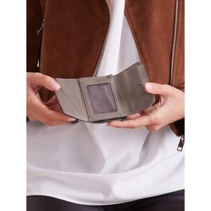 Khaki small women´s leather wallet vyobraziť