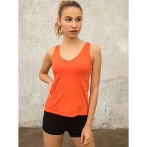 Women´s sports top, dark orange vyobraziť