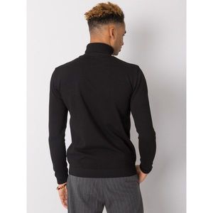 Black men´s LIWALI turtleneck sweater vyobraziť