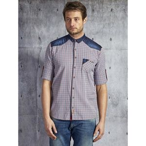 Multicolored men´s shirt with PLUS SIZE check pattern vyobraziť