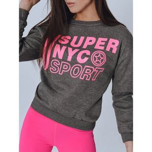 NYC women's sweatshirt dark gray BY0819 vyobraziť