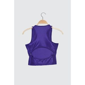 Trendyol Purple Assisted Cut Out Detailed Blouse vyobraziť