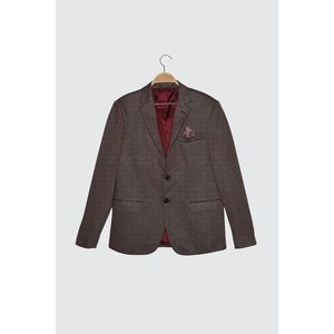 Trendyol Burgundy Men's Blazer Textured Jacket vyobraziť